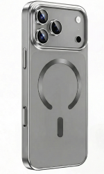 Чехол силиконовый Keephone Mococo с MagSafe для iPhone 17 Pro Max серый