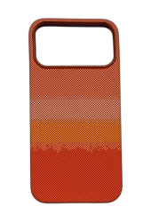 Чехол пластиковый Knit для iPhone 17 Pro оранжевый