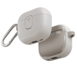 Чехол Uniq Clyde для Apple AirPods 4 светло-бежевый
