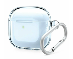 Чехол силиконовый Elago Clear Hang Case для Apple AirPods 4 прозрачный голубой