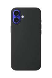 Чехол силиконовый Silicone Case для iPhone 16 Plus черный