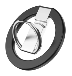 Подставка-попсокет для телефона MagSafe круглая черная