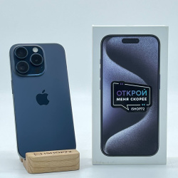 Смартфон Apple iPhone 15 Pro 128Гб &quot;синий титан&quot; б/у