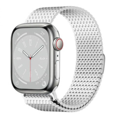 Ремешок Wiwu Domino из нержавеющей стали для Apple Watch 42/44/45/49 мм серебристый