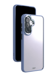 Чехол силиконовый VLP Halo Case для Samsung Galaxy A37 прозрачный с лавандовыми бортиками