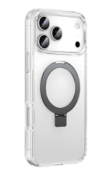 Чехол силиконовый Keephone Magico с MagSafe для iPhone 17 Pro Max с подставкой прозрачный