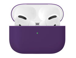 Чехол силиконовый для Apple AirPods Pro 3 фиолетовый