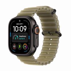 Apple Watch Ultra 4 GPS + Cellular, 49 мм, корпус из черного титана, ремешок Ocean оливкого цвета