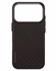 Чехол Uniq Keva Edge MagSafe для iPhone 17 Pro Max с красными полосками