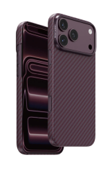 Чехол Keephone Kevlar Norra с MagSafe для iPhone 18 Pro Max бордовый