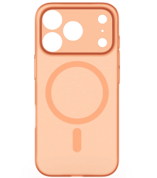 Чехол силиконовый Momax MagSafe для iPhone 17 Pro Max оранжевый