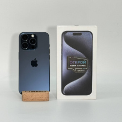 Смартфон Apple iPhone 15 Pro 256Гб "синий титан" б/у