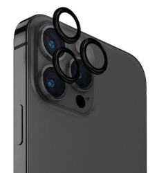 Защитное стекло камеры Uniq Optix Sapphire для iPhone 15 Pro/15 Pro Max черное