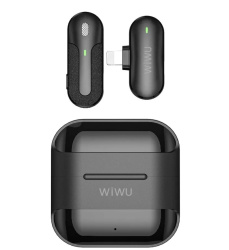 Микрофон беспроводной петличный Wiwu (WI-WM001) Lightning черный