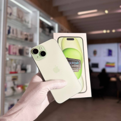 Смартфон Apple iPhone 15 256Гб зеленый б/у