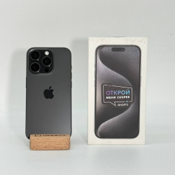 Смартфон Apple iPhone 15 Pro 256Гб "черный титан" (Dual Sim) б/у