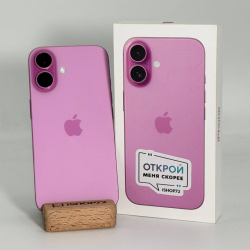 Смартфон Apple iPhone 16 128Гб розовый б/у