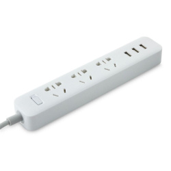 Удлинитель Xiaomi Mi Power Strip (3 розетки+3 USB) белый
