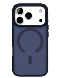 Чехол силиконовый VLP Bloom c MagSafe для iPhone 17 Pro матовый темно-синий