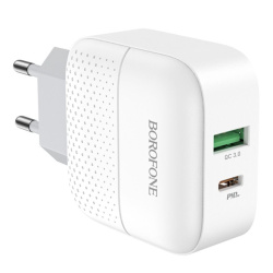 СЗУ Borofone BA46A 18W PD fast chardge белое