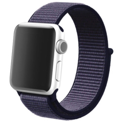 Ремешок для Apple Watch 42/44/45/49 мм спортивный липучка фиолетовый