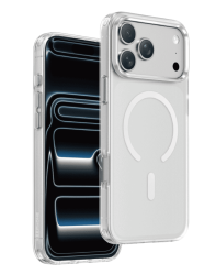 Чехол силиконовый Keephone Mococo с MagSafe для iPhone 17 Pro Max белый