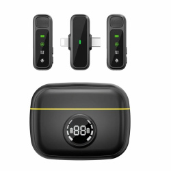 Микрофон беспроводной петличный Wiwu (WI-WM003) Type-C черный