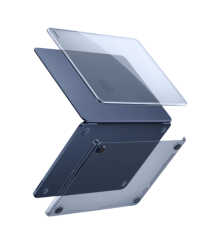 Чехол пластиковый Uniq Vero для MacBook Neo 13 (2026) А18 Pro полупрозрачный синий