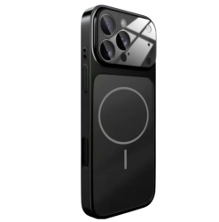 Чехол пластиковый AG Glass с MagSafe для iPhone 17 Pro Max черный