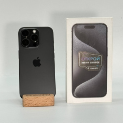 Смартфон Apple iPhone 15 Pro 256Гб "черный титан" б/у