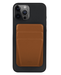 Чехол-бумажник с подставкой Uniq LYFT MagSafe для iPhone коричневый