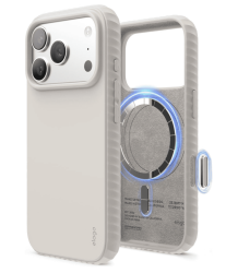 Чехол Elago с MagSafe силиконовый с усиленными бортами для iPhone 17 Pro бежевый