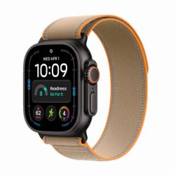 Apple Watch Ultra 4 GPS + Cellular, 49 мм, корпус из черного титана, ремешок Trail песчаного цвета