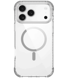 Чехол пластиковый Wiwu Hybrid Ultra с MagSafe для iPhone 17 Pro Max прозрачный с серым