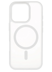 Чехол силиконовый Onzo c MagSafe для iPhone 16 Pro матовый белый