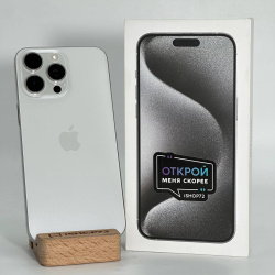 Смартфон Apple iPhone 15 Pro Max 256Гб "белый титан" б/у