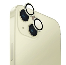 Защитное стекло камеры Wiwu Lens Guard Sapphire для iPhone 15/15 Plus желтое