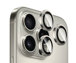 Защитное стекло камеры Keephone Sapphire PVD для iPhone 16 Pro/16 Pro Max натуральный титан