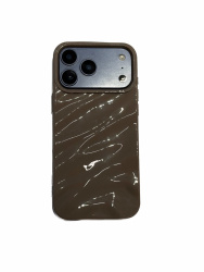 Чехол силиконовый для iPhone 17 Pro Max коричневый