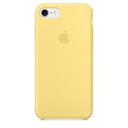 Чехол силиконовый Silicone Case для iPhone 7/8/SE желтый