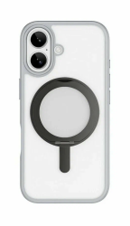 Чехол пластиковый Wiwu Armor Ultra с MagSafe для iPhone 17 с подставкой матовый серый