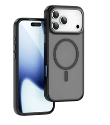 Чехол пластиковый Wiwu Armor Pro с MagSafe для iPhone 17 Pro Max матовый с черным