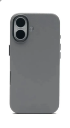 Чехол кожаный Kzdoo MagSafe для iPhone 17 серый