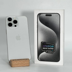 Смартфон Apple iPhone 15 Pro Max 256Гб "белый титан" б/у