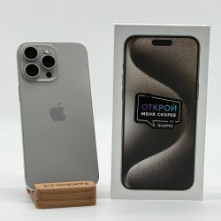 Смартфон Apple iPhone 15 Pro Max 256Гб &quot;натуральный титан&quot; б/у