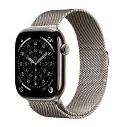 Apple Watch Series 11 42mm, Natural Titanium, Natural Milanese Loop