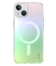 Чехол Uniq Coehl Linear для iPhone 15 перламутровый с блестками
