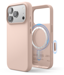 Чехол Elago c MagSafe кожаный для iPhone 17 Pro розовый