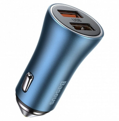 АЗУ Baseus Golden Contactor Pro 60W 2 USB синее