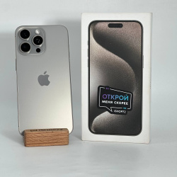 Смартфон Apple iPhone 15 Pro Max 256Гб &quot;натуральный титан&quot; б/у